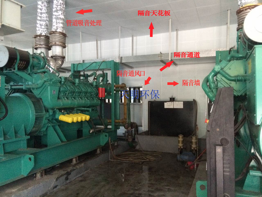 大型柴油发电机房噪音治理案例